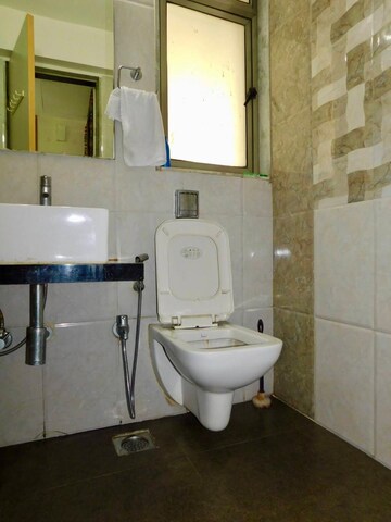 Bathroom in 3 BHK Apartment at Rajesh Raj Splendour, Vikhroli West – for Rent