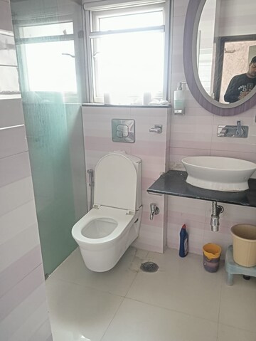 Bathroom in 3 BHK Builder Floor at Greater Kailash I – for Rent