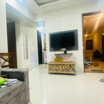 Living Room in 1 BHK Apartment at Yashada Splendid County, Lohgaon – for Rent
