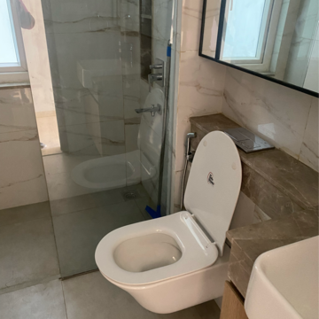Bathroom in 4 BHK Builder Floor at DLF Gardencity Enclave, Sector 93 – for Rent