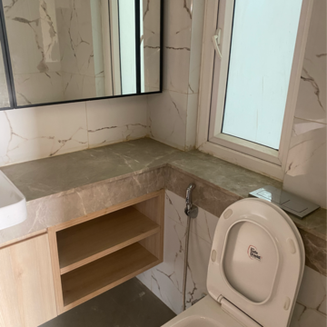 Bathroom in 4 BHK Builder Floor at DLF Gardencity Enclave, Sector 93 – for Rent