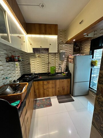 Kitchen in 1 BHK Apartment at Shreeji Dham Apartment, Ghansoli – for Rent