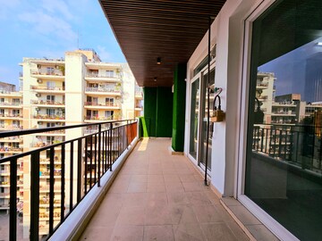 Balcony in 2 BHK Apartment at Green Valley Heights, Dhakoli Village – for Sale
