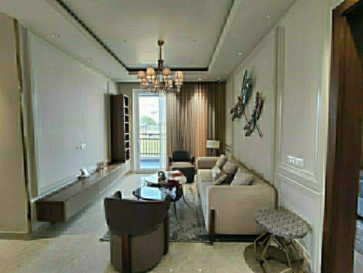 Living Room, jashn-elevate 3.5 Bedroom 1982 Sq.Ft. Apartment In Sushant Golf City Lucknow 8297114