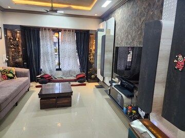 Living Room in 3 BHK Apartment at ISM House, Kandivali East – for Rent