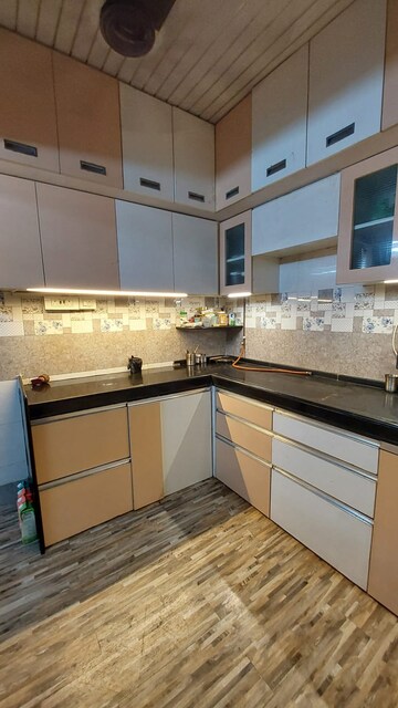 Kitchen in 1 RK Apartment at Shatrughan Kutir CHS, Yashaswi Nagar – for Rent