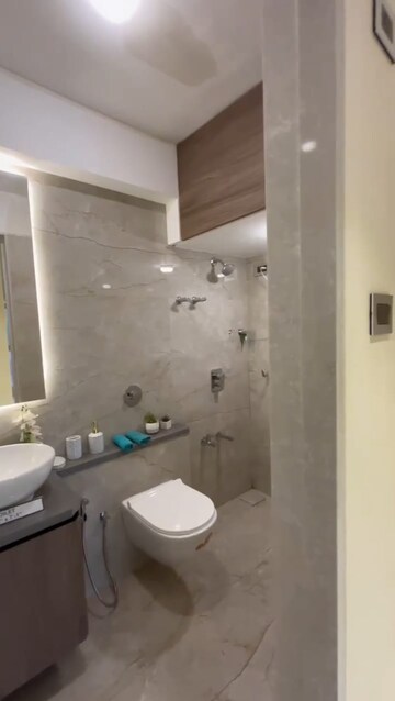 Bathroom in 1 BHK Apartment at 127 Raj Homes, Ghodbunder – for Sale