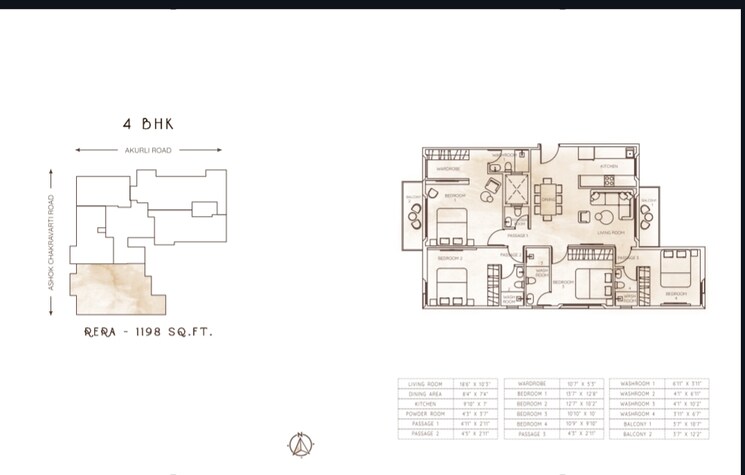 Floor Plan, sambhavparshva-tsaaya 1 Bedroom 453 Sq.Ft. Apartment In Kandivali East Mumbai 8298068