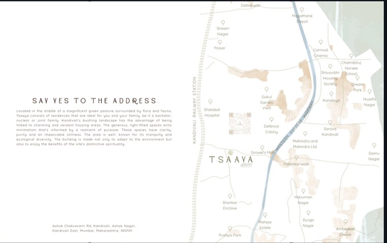 Map Location, sambhavparshva-tsaaya 1 Bedroom 453 Sq.Ft. Apartment In Kandivali East Mumbai 8298068
