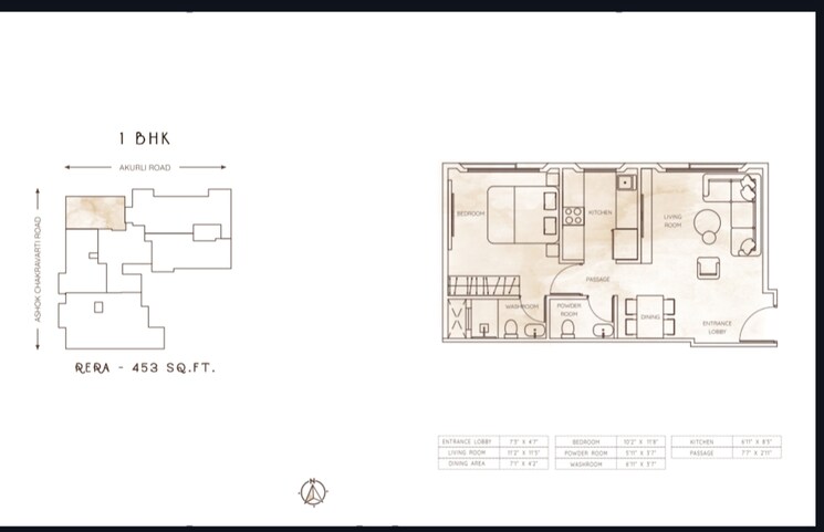 Floor Plan, sambhavparshva-tsaaya 2 Bedroom 636 Sq.Ft. Apartment In Kandivali East Mumbai 8298143
