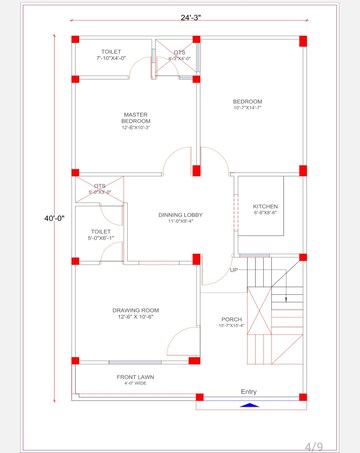 6 BHK Villa – Map Location View at Vrindavan Colony - for Sale