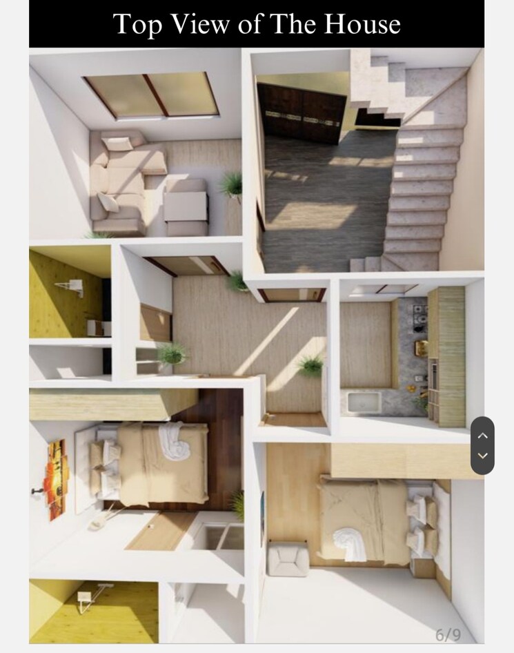 Kitchen, vrindavan colony 6 Bedroom 1766 Sq.Ft. Villa In Vrindavan Colony Lucknow 8298187