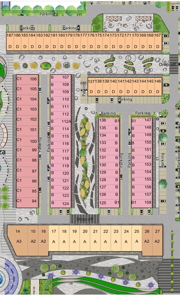 Master Plan in  Office Space at Auric Universal Square, Sector 79 – for Sale