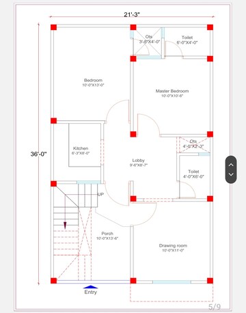 6 BHK Villa – Map Location View at Vrindavan Colony - for Sale