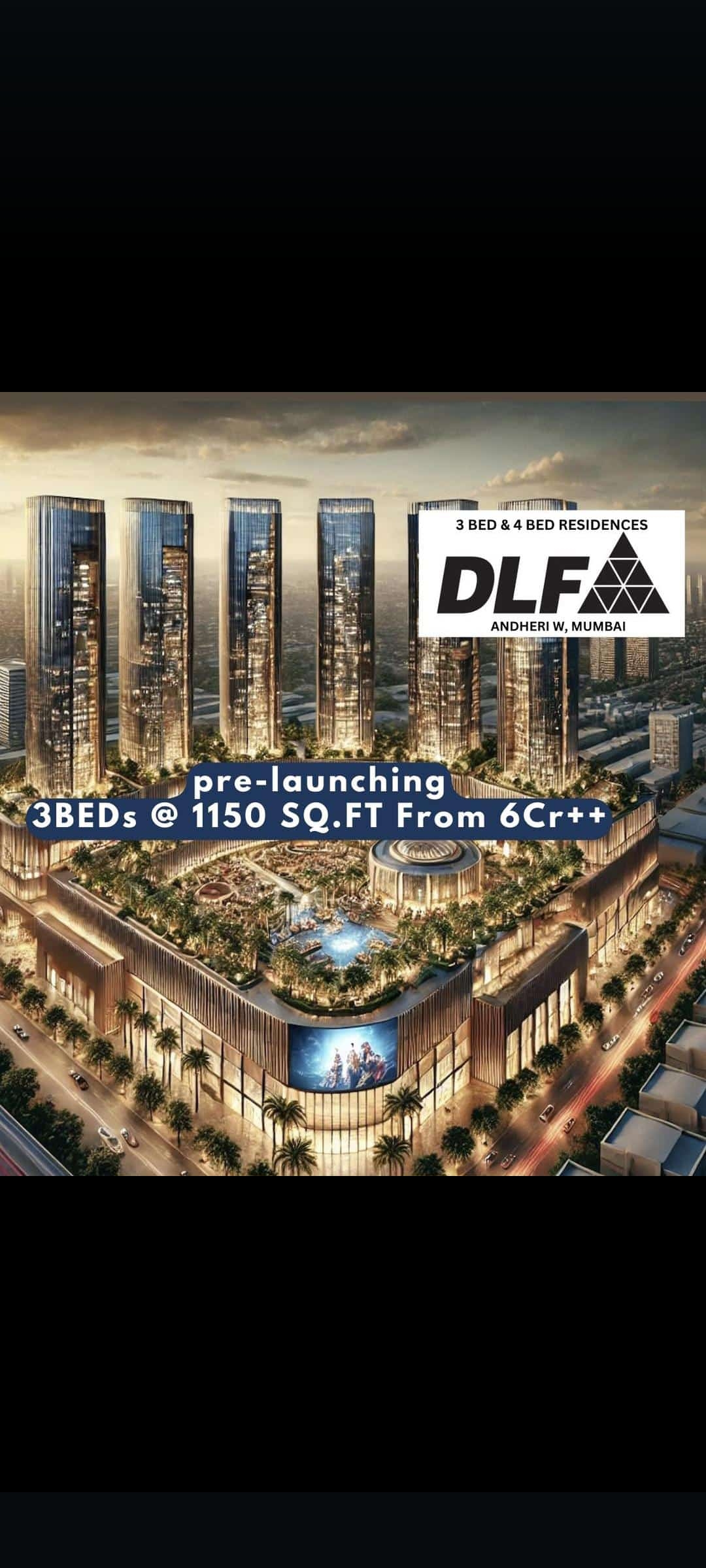 3 BHK + Extra Room Apartment For Sale in Dlf Andheri West