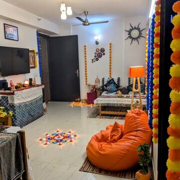 Living Room in 3 BHK Apartment at Nimbus The Hyde park, Sector 78 – for Rent