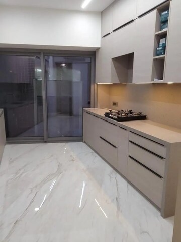 Kitchen in 3 BHK Apartment at Lodha The World Towers World One Tier 2, Worli – for Rent
