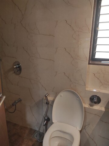 Bathroom in 2 BHK Apartment at K Raheja Heights, Malad East – for Rent