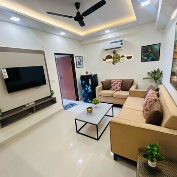 Living Room in 1 BHK Apartment at Redwood Magnus, Jeerota – for Rent