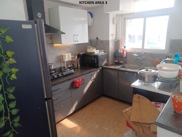 Kitchen in 3 BHK Builder Floor at AEZ Aloha, Sector 57 – for Rent