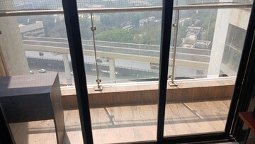 Balcony in 3 BHK Apartment at Hubtown Hillcrest, Andheri East – for Rent