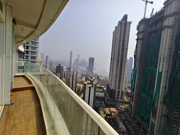 Balcony in 3 BHK Apartment at Enpar Lotus 101 Worli Residences, Lower Parel – for Rent