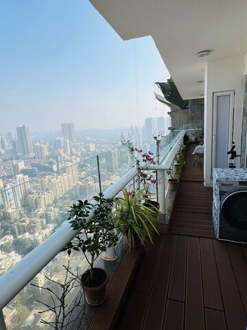 Balcony in 3 BHK Apartment at Omkar Alta Monte, Malad East – for Rent