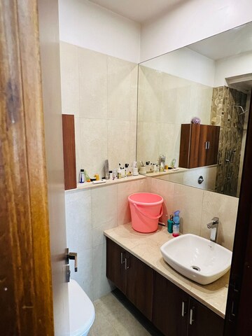 Bathroom in 3 BHK Apartment at Omkar Alta Monte, Malad East – for Rent