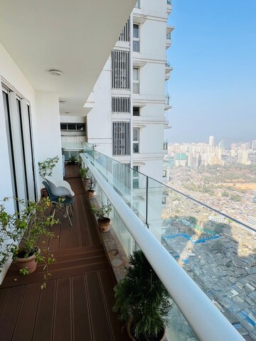 Balcony in 3 BHK Apartment at Omkar Alta Monte, Malad East – for Rent