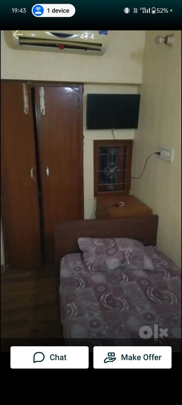 Bedroom in 1 BHK Builder Floor at Aliganj – for Rent