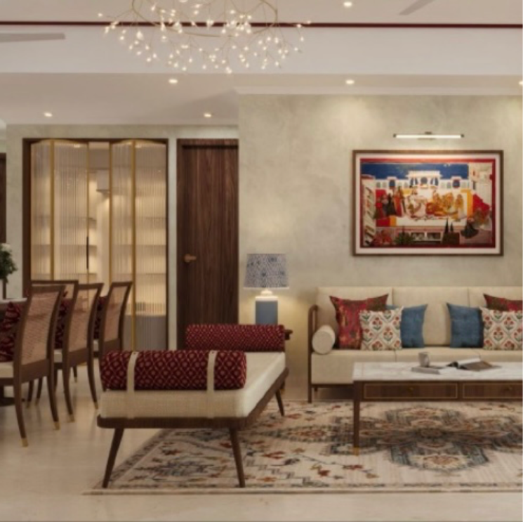 Living Room, hero-homes-phase-2 3 Bedroom 1689 Sq.Ft. Apartment In Sector 104 Gurgaon 8301058