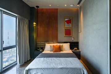 Bedroom in 4 BHK Apartment at Lodha World One, Worli – for Rent