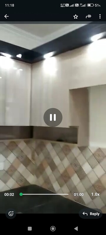 Kitchen in 2 BHK Apartment at Nilaya Greens, Raj Nagar Extension – for Rent