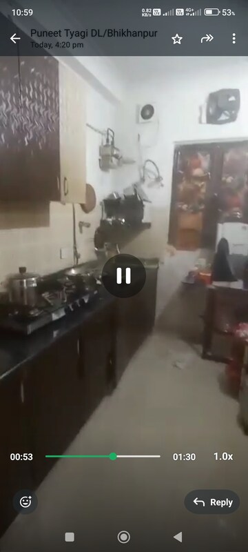 Kitchen in 2 BHK Apartment at Nilaya Greens, Raj Nagar Extension – for Rent