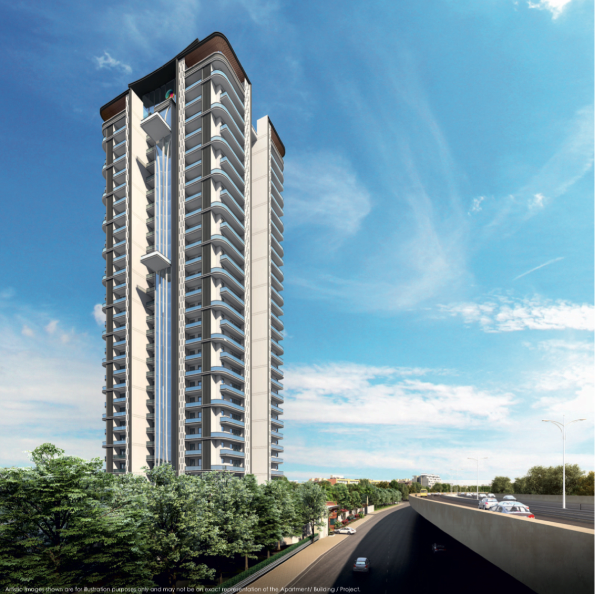 3.5 BHK + Study Room 2450 Sq.Ft. Apartment in Ishaan The Element