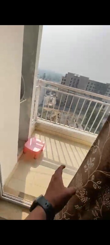 Balcony in 1 BHK Apartment at VVIP Nest, Raj Nagar Extension – for Rent