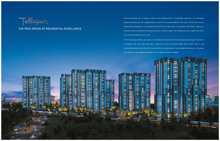 Exterior View, my-home-tridasa 3 Bedroom 1840 Sq.Ft. Apartment In Tellapur Hyderabad 8301369