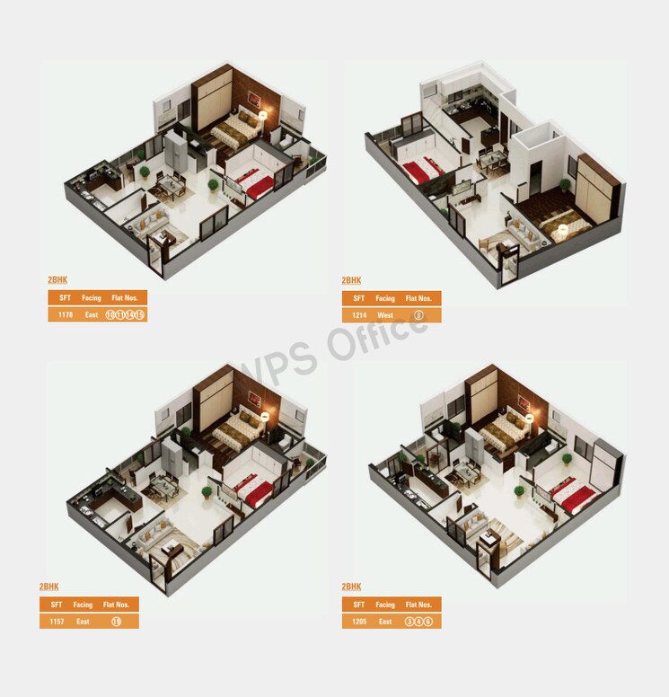 Floor Plan, nandi hills 2 Bedroom 1205 Sq.Ft. Apartment In Nandi Hills Hyderabad 8301405