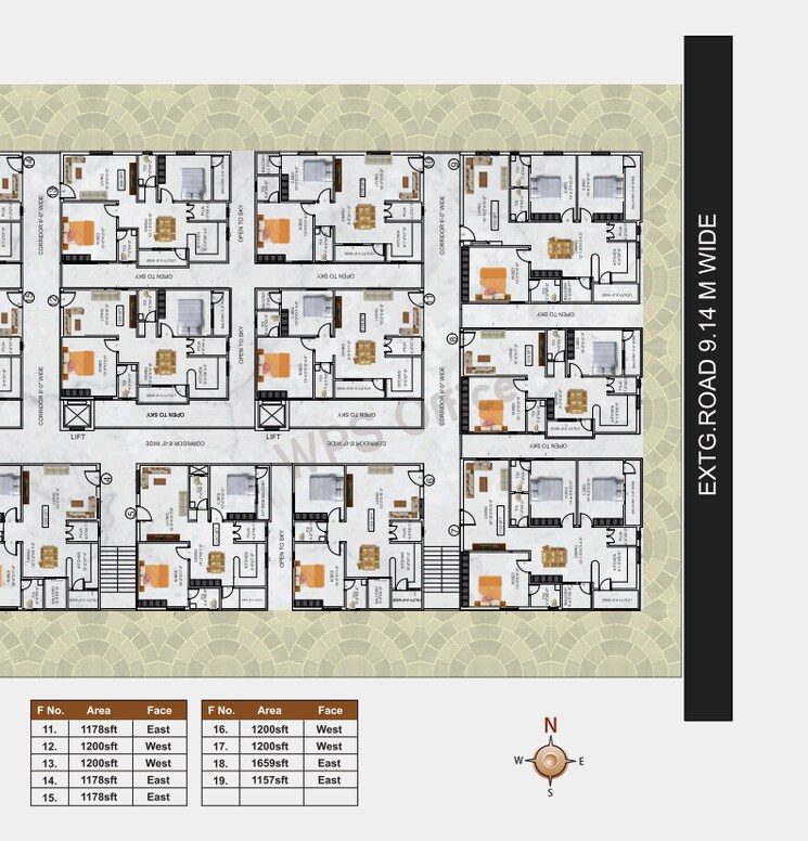 Master Plan, nandi hills 2 Bedroom 1205 Sq.Ft. Apartment In Nandi Hills Hyderabad 8301405