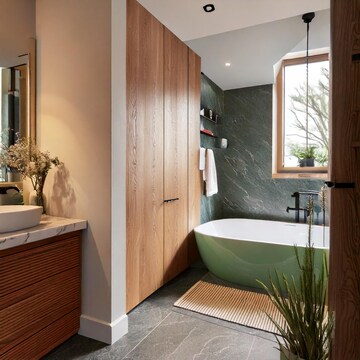 Bathroom in 3 BHK Apartment at Em Bypass – for Sale