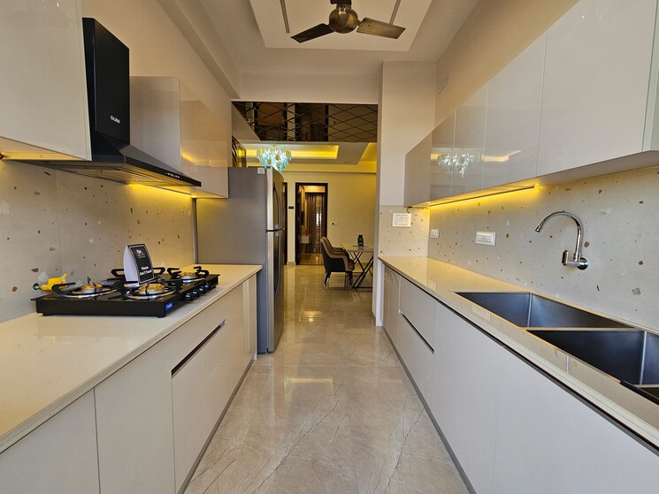 Kitchen, hlp-palmillas 3 Bedroom 1745 Sq.Ft. Apartment In Vip Road Zirakpur 8301479