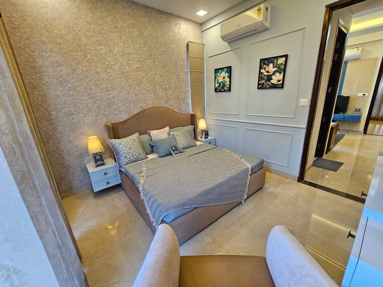 Living Room, hlp-palmillas 3 Bedroom 1745 Sq.Ft. Apartment In Vip Road Zirakpur 8301479