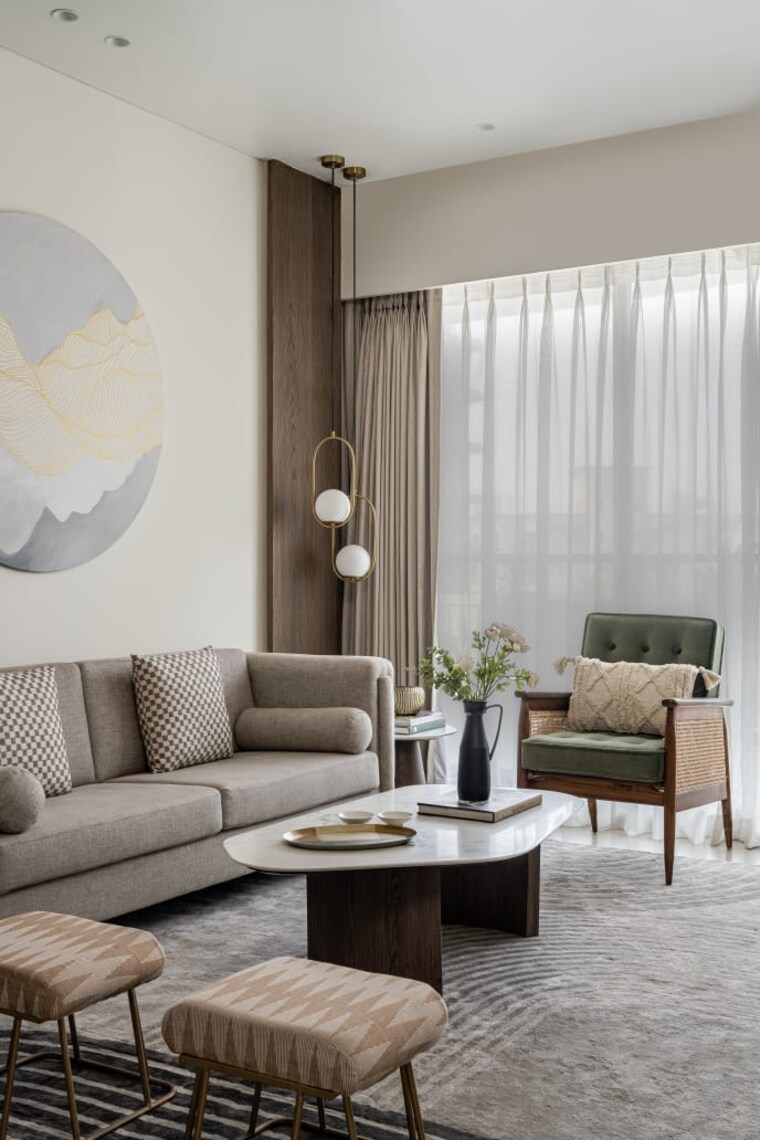 Living Room, naman-habitat 2 Bedroom 769 Sq.Ft. Apartment In Andheri West Mumbai 8301665