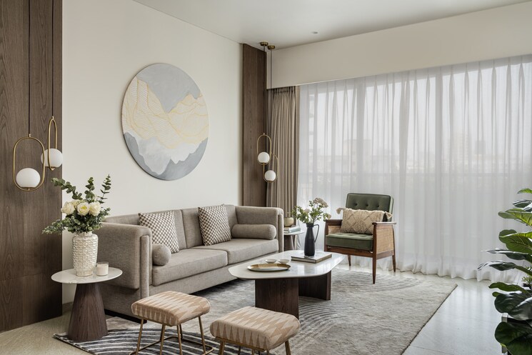 Living Room, naman-habitat 3 Bedroom 1094 Sq.Ft. Apartment In Andheri West Mumbai 8301674