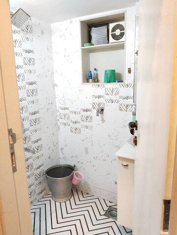 Bathroom in 2 BHK Apartment at Sai Pride Kamothe, Kamothe – for Rent