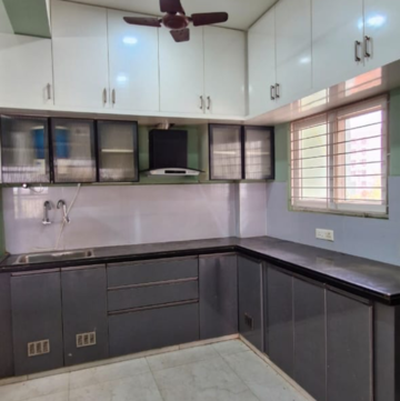 Kitchen in 3 BHK Builder Floor at Kondapur – for Rent