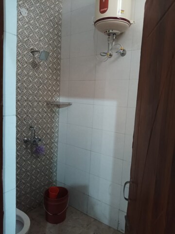 Bathroom in 3 BHK Apartment at Dhakoli Village – for Rent