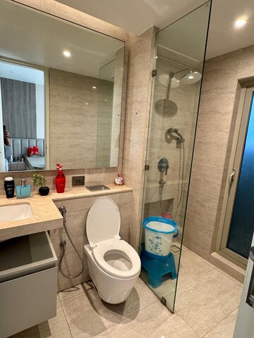 Bathroom in 2 BHK Apartment at One Hiranandani Park, Ghodbunder Road – for Rent