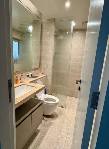 Bathroom in 2 BHK Apartment at One Hiranandani Park, Ghodbunder Road – for Rent