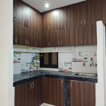 Kitchen in 1 BHK Apartment at Palm Residency Chhatarpur, Rajpur Khurd Extension – for Rent